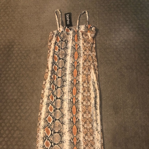 Body con snake print midi dress - Picture 2 of 2